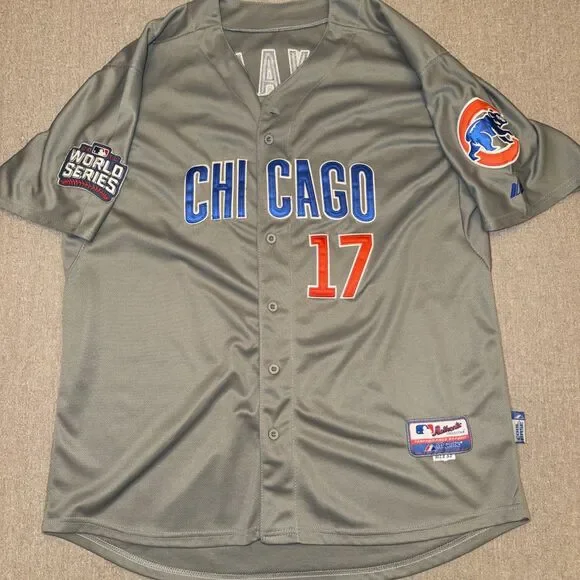 Authentic Collection MLB Chicago Cubs #17 Kris Bryant Jersey Men's Size 52 - Picture 1 of 10